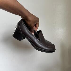 Vintage Bass Brown Office‎ Siren Leather Loafers 7M